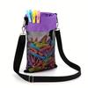 Mesh Clothing Rack Bag with Hooks, Shoulder Straps, Hanging Clothes Rack, Closed Clothes Rack with Drawstring Storage Bag for Drying, Beach Shell Bag