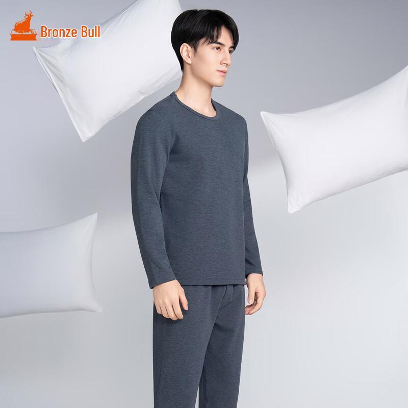 Tongniu Men's Thick Soft Fleece Thermal Underwear Set