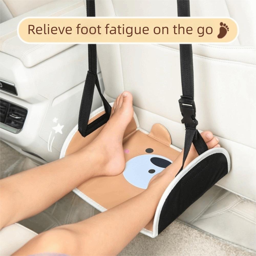 Adjustable Design Backseat Foot Rest Universal Fit Portable Foot Stool Travel Use