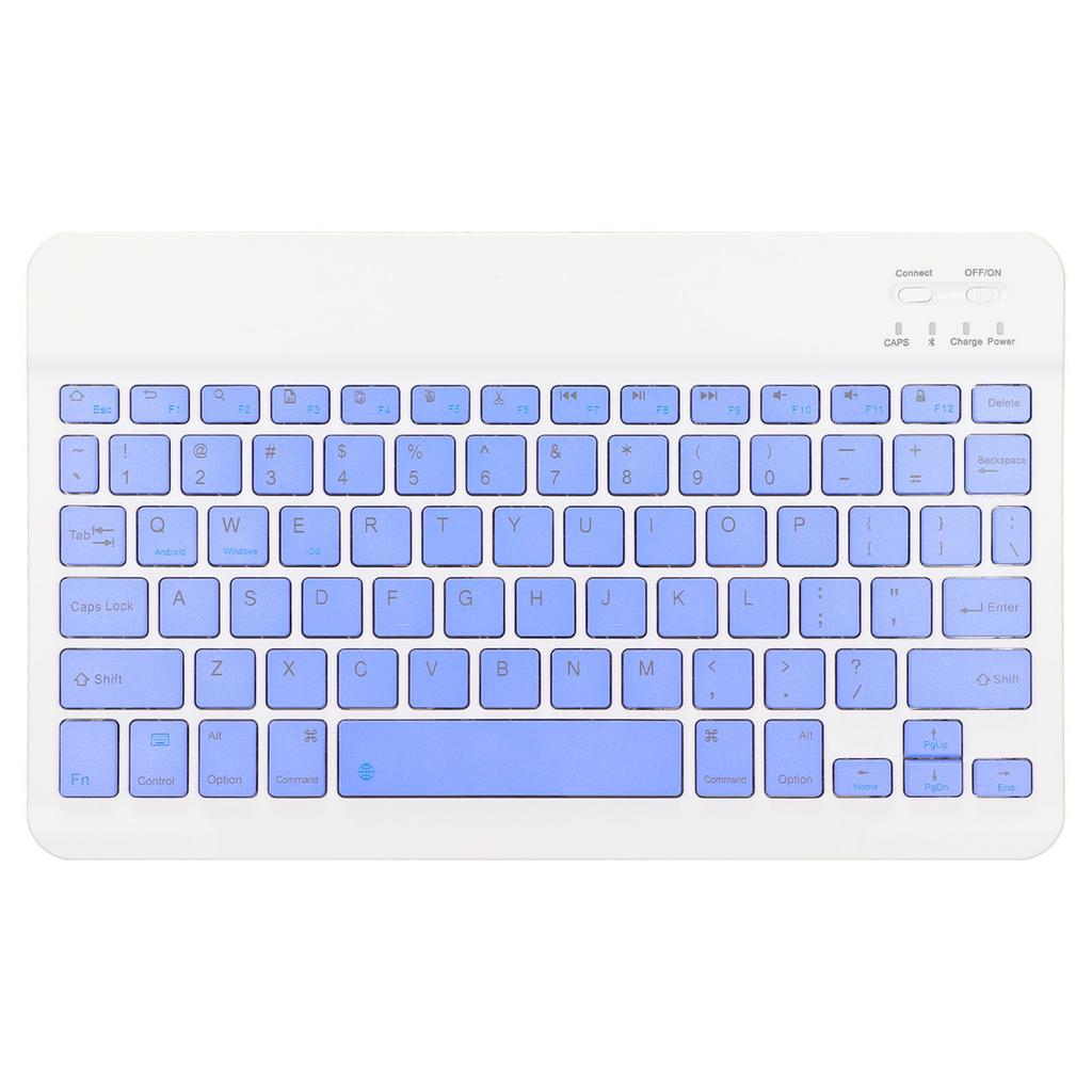 10 Inch Bluetooth Keyboard Set USB Charging Ultra Thin Quiet Wireless Keyboard with DPI Mouse for