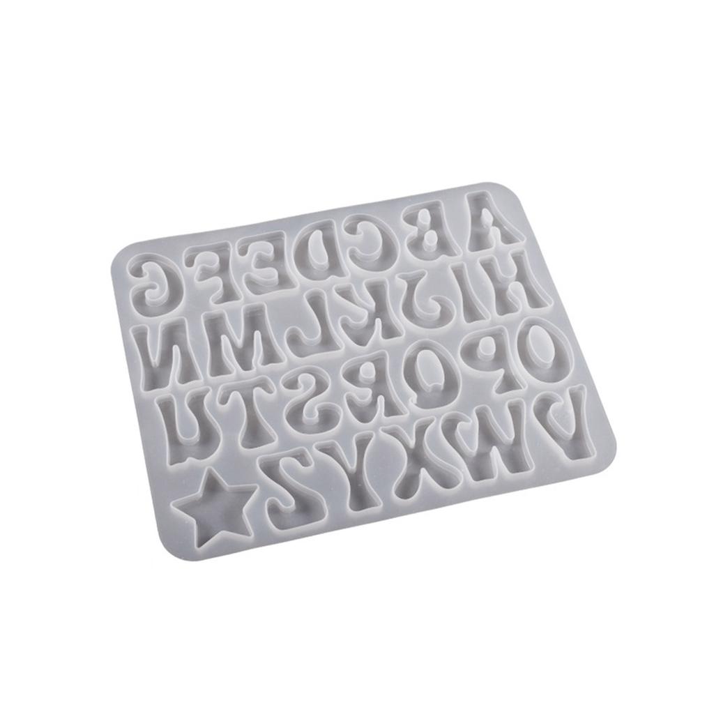 Silicone Mold Alphabet Letter Number Casting Soft Multi-Purpose Baking Mould