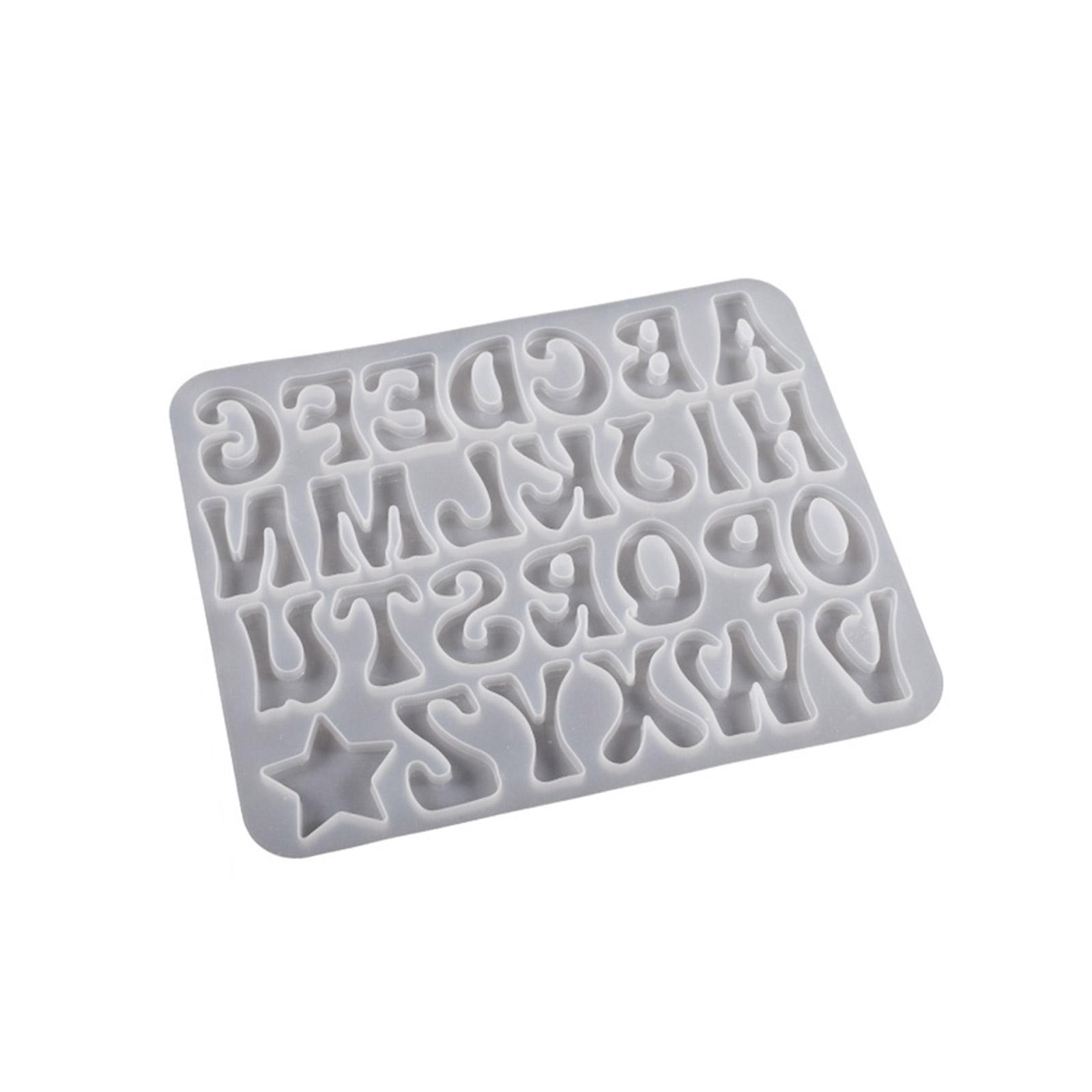 

Home DIY Crystal Epoxy Resin Silicone Mold Large Alphabet Letter Number Casting Soft Multi-Purpose Baking Mould 1