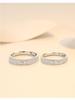 925 Silver Couple Rings: Niche Design Matching Rings for Trendy Women and Men – Ideal Christmas Gift for Girlfriend