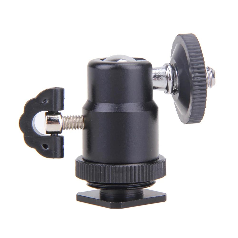 5/4/3/2/1PCS Ball Head For Camera Tripod LED Light Flash Tripod Bracket Holder Mount 1/4 Hot Shoe Adapter Cradle  for Canon Niko