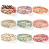 Lightweight Daily Wear Jewelry 5Pcs Beaded Bracelet Stack for Women Teenage Girls, Tiny Gift Ideas Best Friends Beads Bracelets, Elastic Stretch Boho