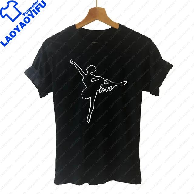 Ballet Dancer Harajuku T Shirt Funny Tshirt Unisex Clothing Casual Tops Tees Female Tshirt Harajuku Cute Casual Lady