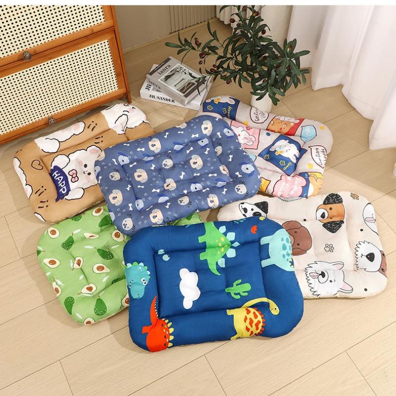 Pet Mat Suitable for All Seasons Breathable Soft Comfortable Cotton Pad Washable Anti Slip Wear-resistant Pet for Both Cats and Dogs Sleeping Bed