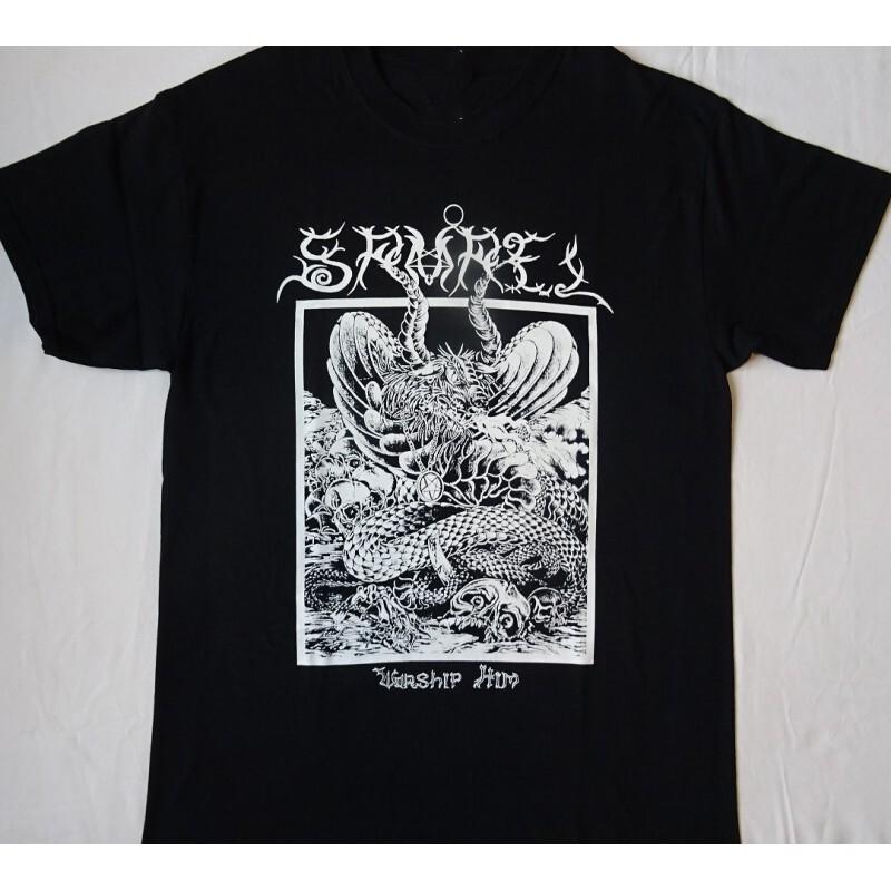 Футболка Samael Band  Worship Him  Черная Унисекс Размер S-5XL JU376 Унисекс Футболка M