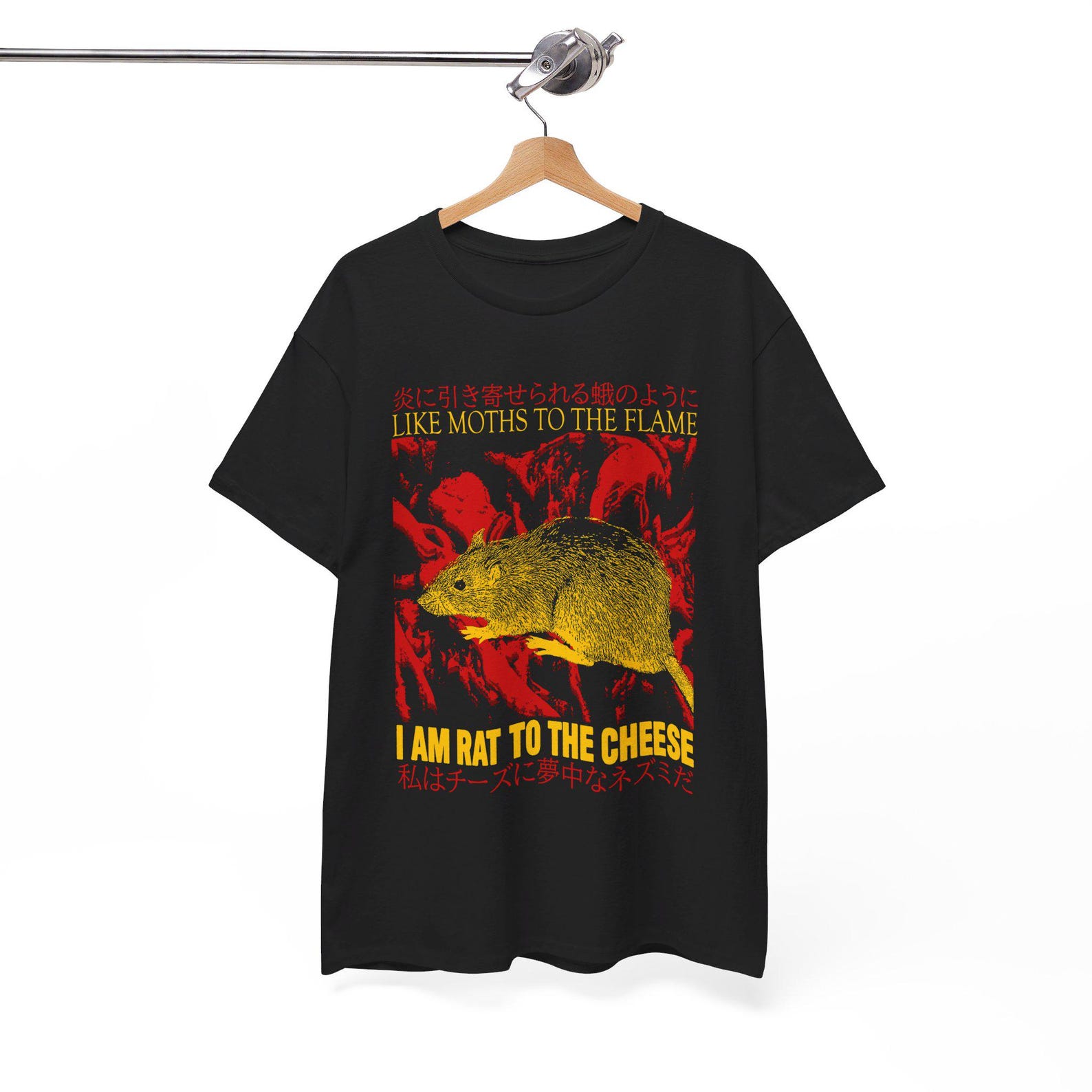 Rat to the Cheese Vintage Japanese T-Shirt M