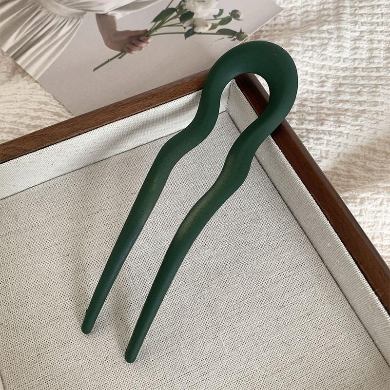 Hair Sticks Fork Hairpin Elegant Women Hair Clip Pins U Shape Girls Hairpins Hair Bun Maker Headwear Accessories