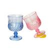 1 ADET Plastik Şarap Kadehi Vintage Şampanya Kadehi Kesme Kadehler Kırılmaz Kokteyl Kadehi