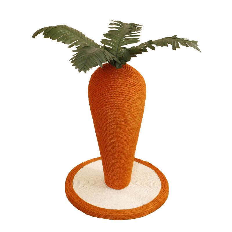 Carrot Design Vertical Sisal Cat Scratcher