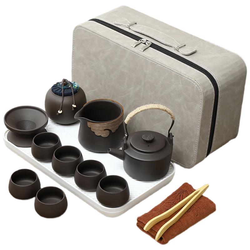 Zisha Ceramic Travel Kung Fu Tea Set