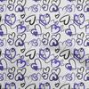 oneOone Cotton Flex Green Fabric Valentine Heart Diy Clothing Quilting Fabric Print Fabric By Yard 40 Inch