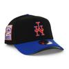 New Era 9FORTY Snapback New York Mets 25th Grey with Side Cap, Anniversary, UV, A-Frame, 940AF, Black, Patch. [Used]