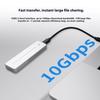 Portable M.2 External Enclosure Box 10Gbps Transfer Speed Aluminum Housing Wide Compatibility Case