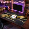 Pittsburgh Steelers Customized Name Text Mouse Pad, Large Desk Mouse Mat Personalized Home Office Present