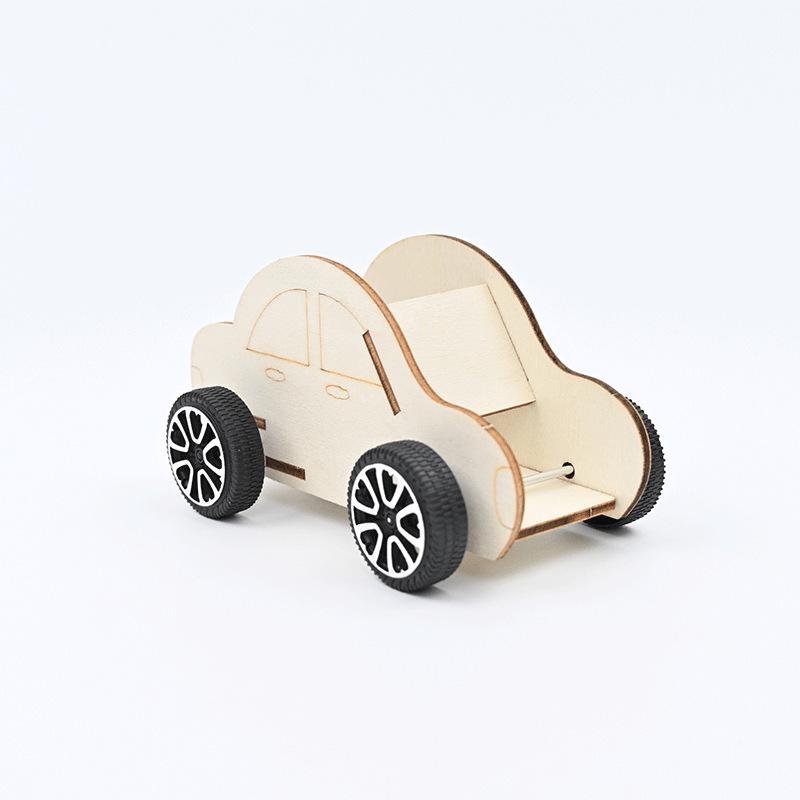 DIY Pull-Back Car Kit: STEAM Educational Science Project for Primary Students