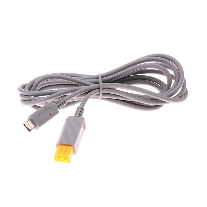 1 Stück 2M Graues PD-Stromkabel für WII WII U Host-Ladekabel Kabel Reparaturzubehör