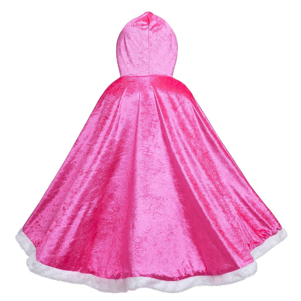 Mantello da Principessa con Cappuccio Mantello da Fata Con Cappuccio Mantello da Principessa Per Bambini Ragazza Mantello da Fata Mantello Vestito da Principessa