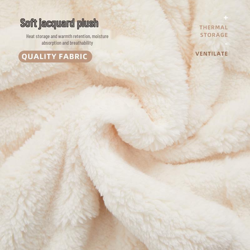 Cream Velvet Non-slip Sofa Cover - Cat Scratch Resistant, All-Season, Fully Enclosed Cushion Protector.