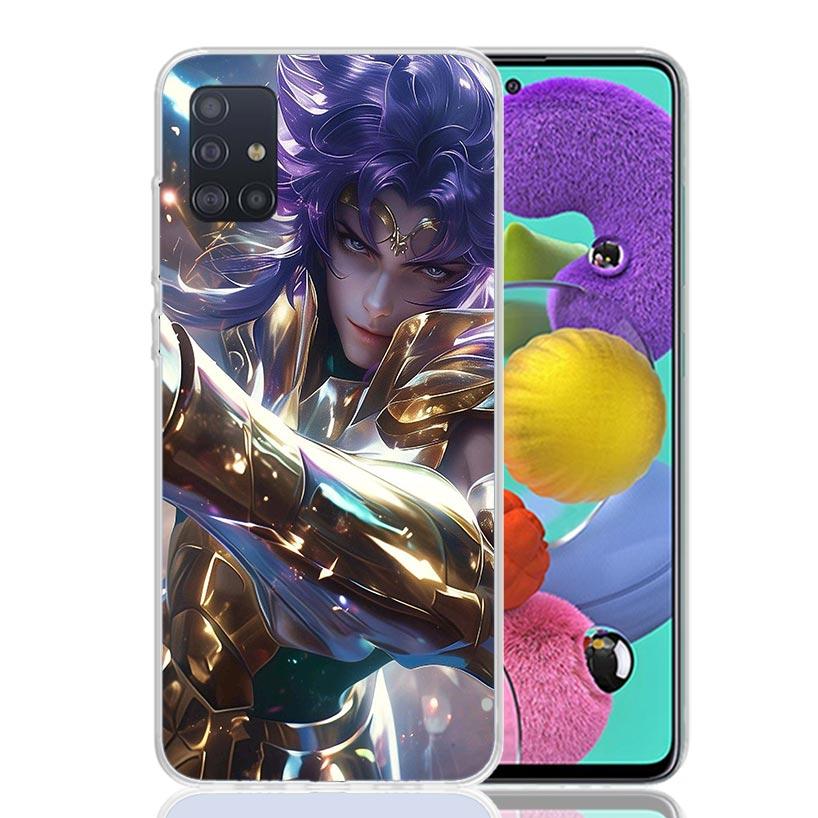 Saint Seiya Cool Phone Case For Samsung Galaxy A52 A32 A22 A12 A02S A50S A30S A51 A31 AA71 Note 20 Ultra 10 S10 Plus Galaxy A52
