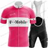 Retro Team T Radtrikot Set Herren Vintage Radbekleidung Sommer Klassisch Rennrad T-Shirts Anzug Fahrrad Trägerhosen