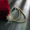 Crystal Rhinestone Star Brooch Lapel Pin Suit Shirt Badge Tassel Chain Corsage For Men Women Jewelry Clothing Accessories