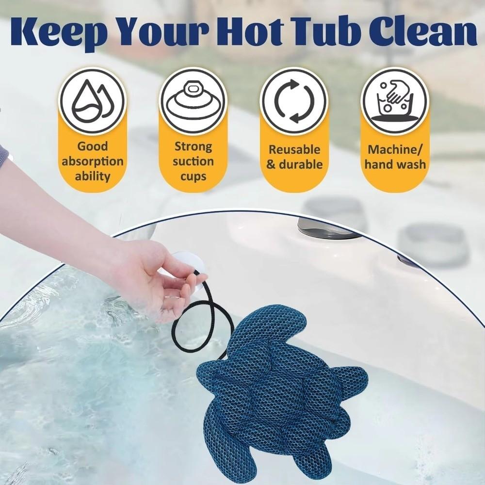 Eco-Friendly Hot Tub Scum Absorber Reusable Oil Absorbing Sponge Bathtub Water Cleaner  Home Use