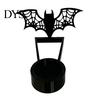 Holiday Home Decoration Halloween Shadow Candle Holder, Funny Pumpkin Ghost Bat Reaper Candlestick Decoration, Seasonal Party Supplies Metal Tea Light
