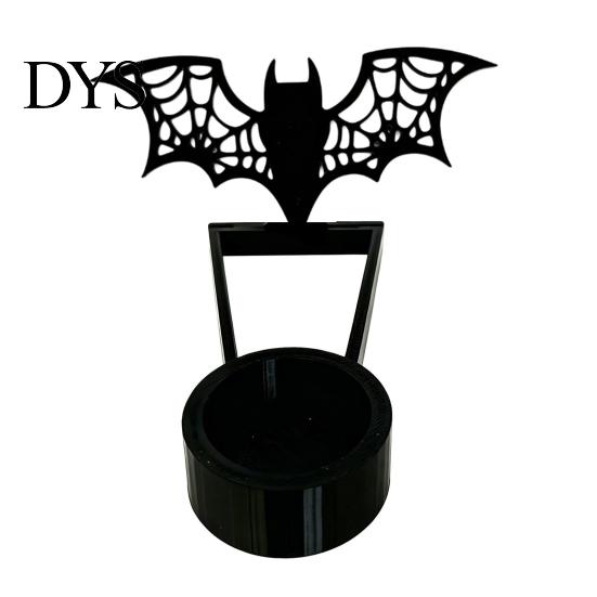 Holiday Home Decoration Halloween Shadow Candle Holder, Funny Pumpkin Ghost Bat Reaper Candlestick Decoration, Seasonal Party Supplies Metal Tea Light