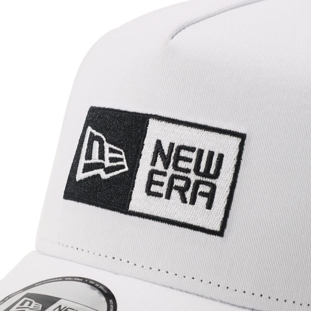 New Era Mesh Cap with Box Free Size 940AF TR Size 25J 9FORTYA-FrameTrucker Logo, White, BOXLOGO, White, Black,