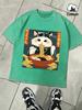 Cats Who Like Lamian Noodles Very Much Washed TShirt Men Fashion Cotton TShirts ONeck Clothing Casual Unisex Loose Summer Top