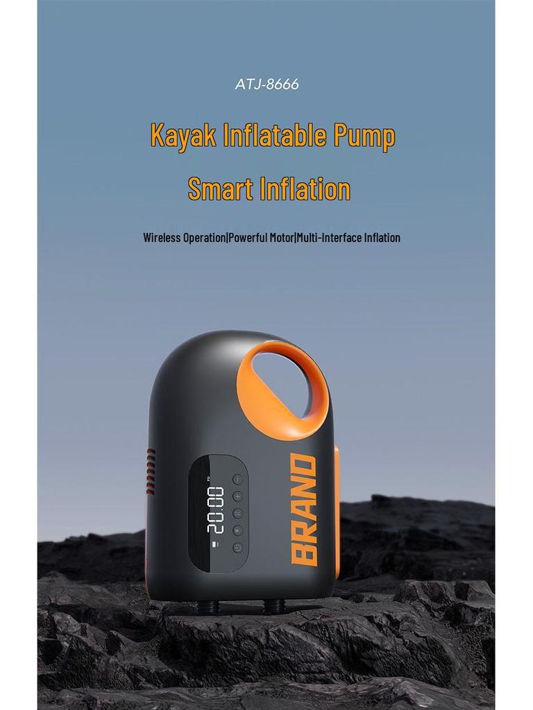 Kompakte kabellose elektrische Luftpumpe für Auto, Zelt, SUP, Kajak