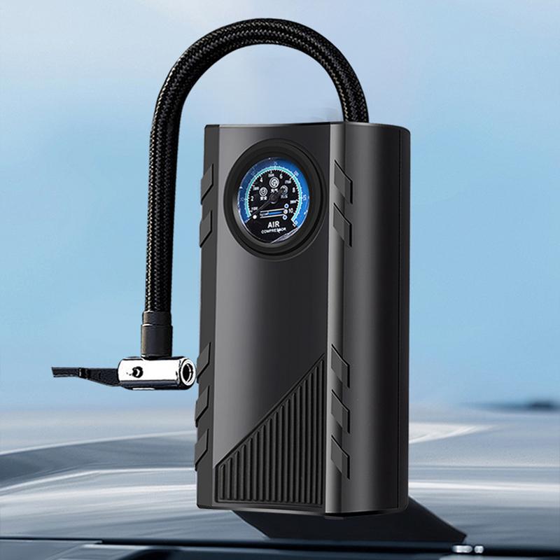 Portable Car Tire Inflator Plug-in Electric Air Compressor Compact Tire Pump With Pressure Gauge For Balls Tires Cars
