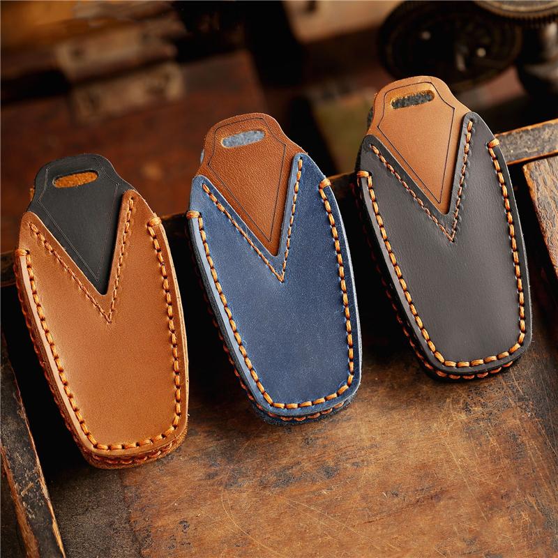 Leather Car Remote Key Cover Case Holder shell Chain Bag Fob For BYD ATTO 3 2 1 Song Plus Pro Dmi Seal U Sealion 7 Sealion 5 6