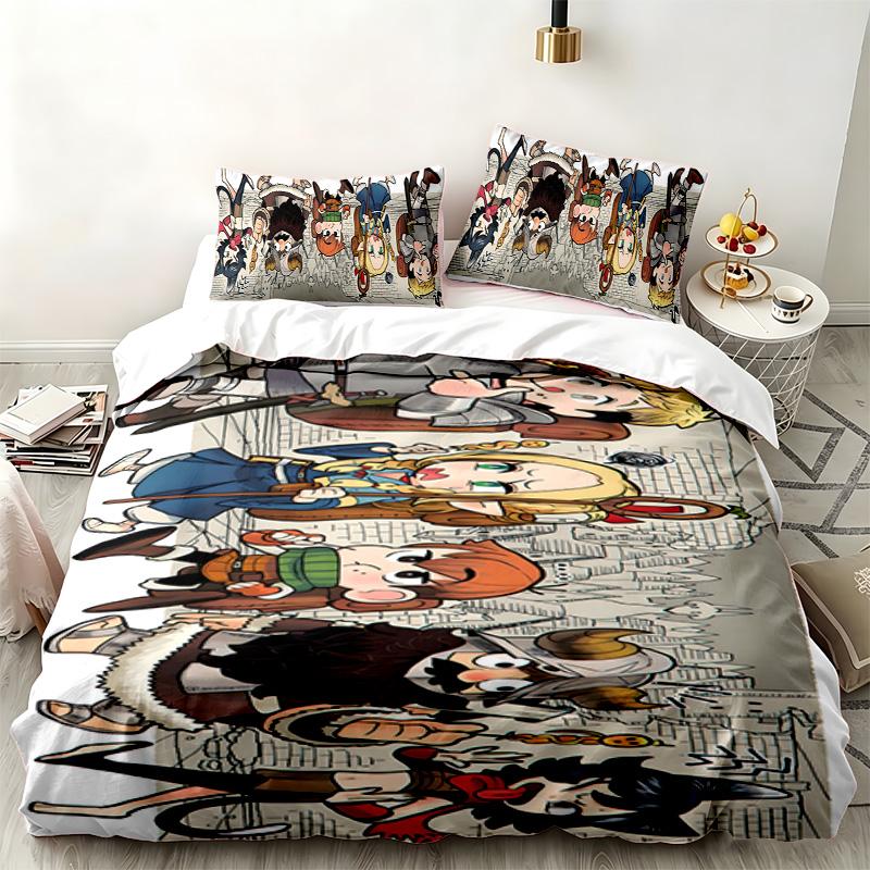 Delicious in Dungeon 3pc set Perfect for bedroom use Comfortable bedding set includes a duvet cover and two pillowcases Ideal birthday or Christmas gi