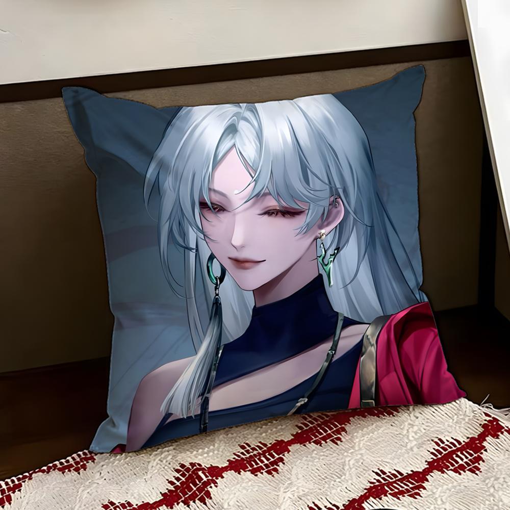 Game Anime PPath To NNowhere Cushion Cover Reversible Soft Durable Pillow Cover Home Car MultiScene Use for Daily Comfort