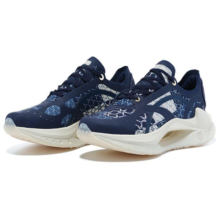 Li-Ning 1990 Zhi Ying RMX Lightweight High Resilience Non-Slip Wear-Resistant Low-Top Sports Casual Shoes Women Sneakers New-Iris-Blue ALFT014-1