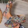  Summer new set of toe flat bottom casual light breathable open toe Velcro beach sandals women's batch