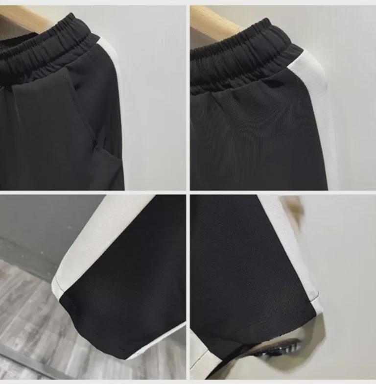 2023 Men's Straight-Leg Sweatpants with Side Stripes - Spring/Autumn Casual Sports Trousers