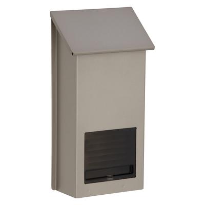 Green Life Wall-Mounted Mailbox [Made In Japan] Steel (18.0cm W X 9.5cm D X 34.5cm H) Stylish Titanium Gray FH-10(TGY)