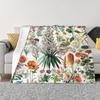 Adolphe Millot - Fleurs B - French Vintage Poster Personalized Travel An Ultra-Soft Micro Fleece Blanket