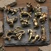Twelve Zodiac 3D Brass Keychain - Personalized Pendant Accessory