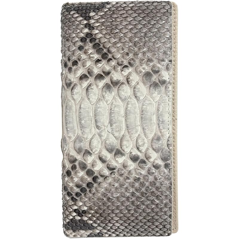 

[FashionBerry] natural one piece of leather diamond python long wallet men s ladies snakeskin snakeskin snake leather genuine leather Genuine leather