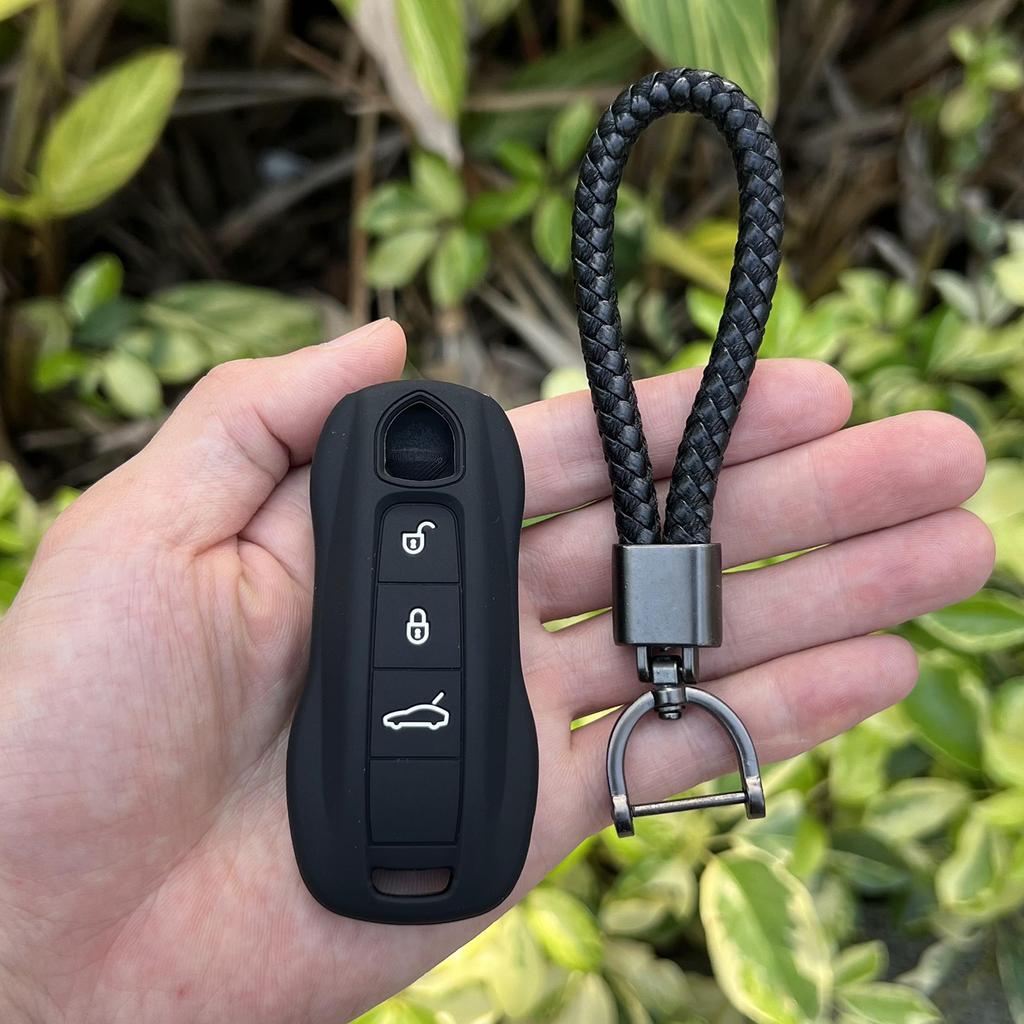 Silicone Car Key Case for Porsche Panamera Macan Cayenne 92A Boxster Carrera Cayman 911 981 991 918 Rubber Remote Cover Shell