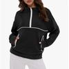 Fashionable Women's Hooded Sweatshirt Casual Pocket Top Loose Pullover