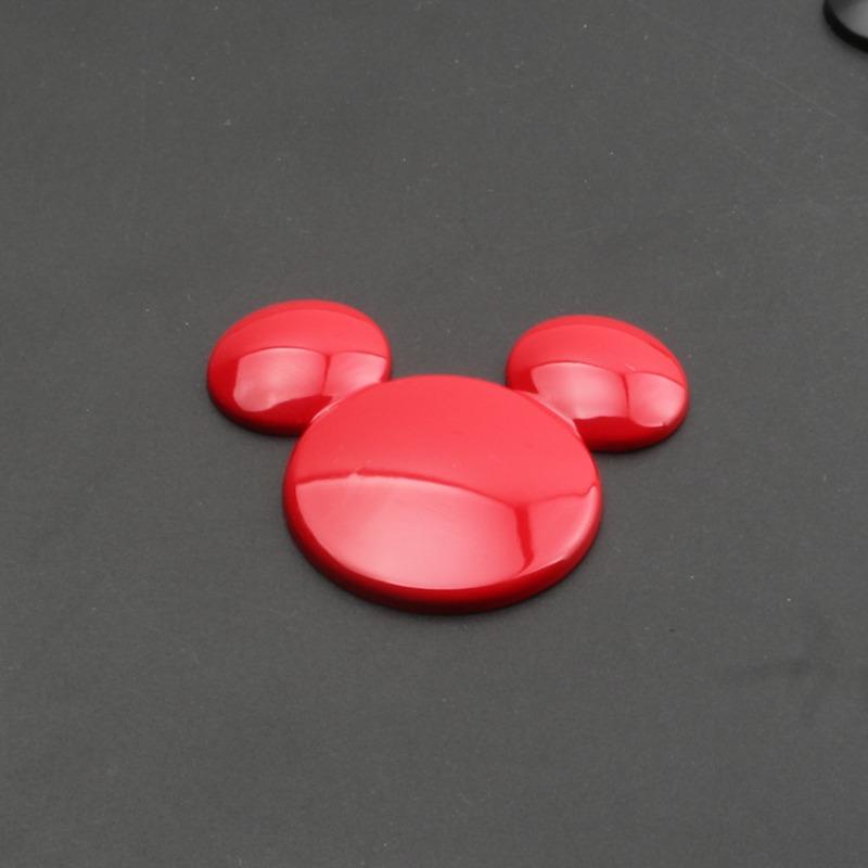 2020 Year of the Rat, mouse ears, metal car personalized car sticker 3D three-dimensional creative car logo Mickey Minnie decorative sticker