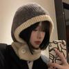 Simple Ear Protection Hat Beanie Winter Cap Warm Knitted Hat  Female/Girls