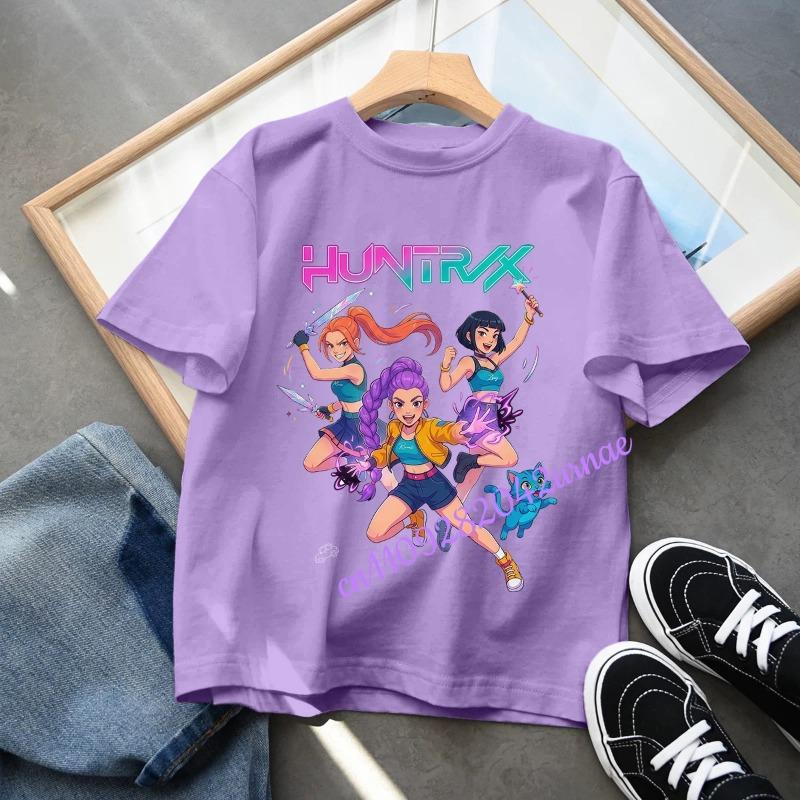 Colorful Cartoon Dinosaur Graphic T-Shirt, Featuring a Variety of Cute Dinosaur Prints in Short Sleeves